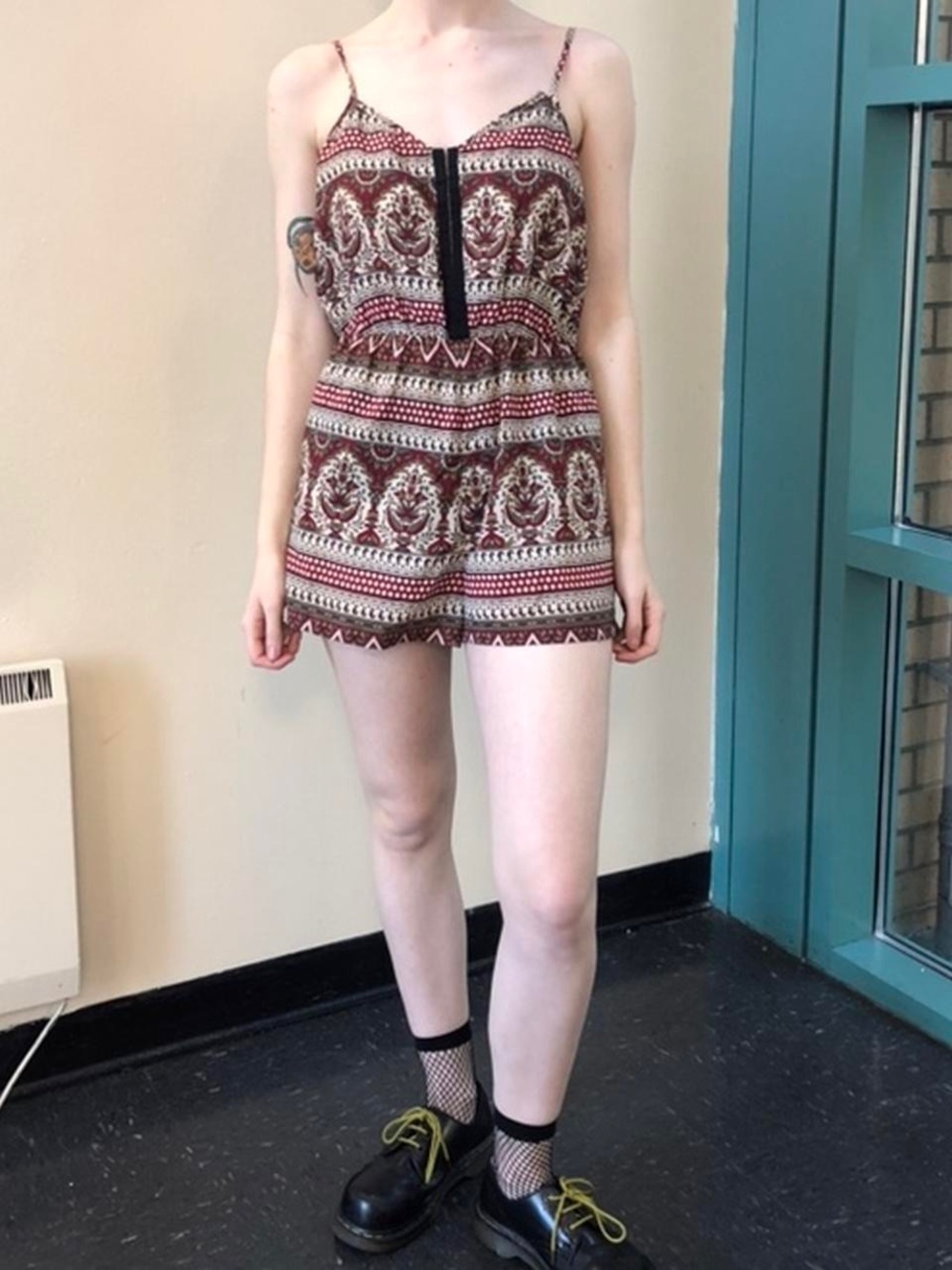 Staring at Stars Urban Outfitters Boho Paisley Romper Size M